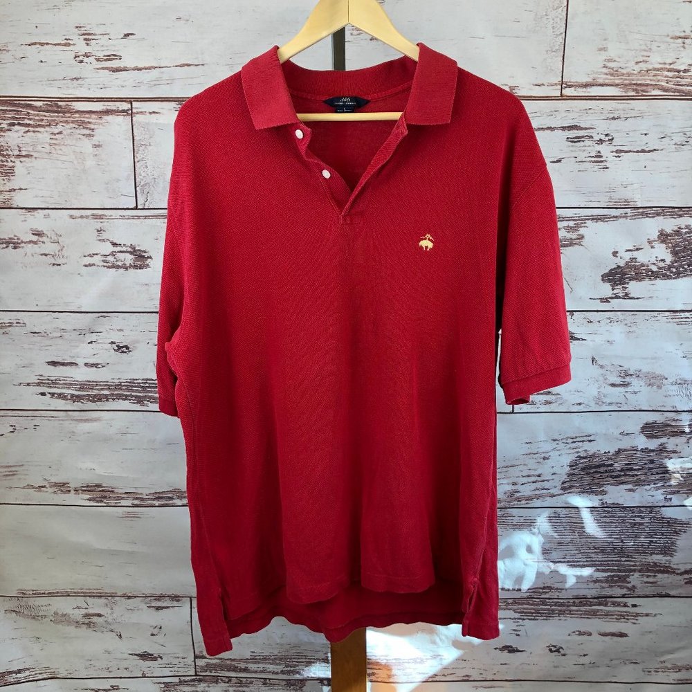 Brooks Brothers 346 Red Polo Size Large